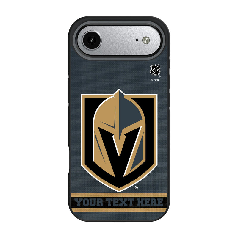 Vegas Golden Knights Personalized Stripe iPhone Bump Phone Case for Apple iPhone