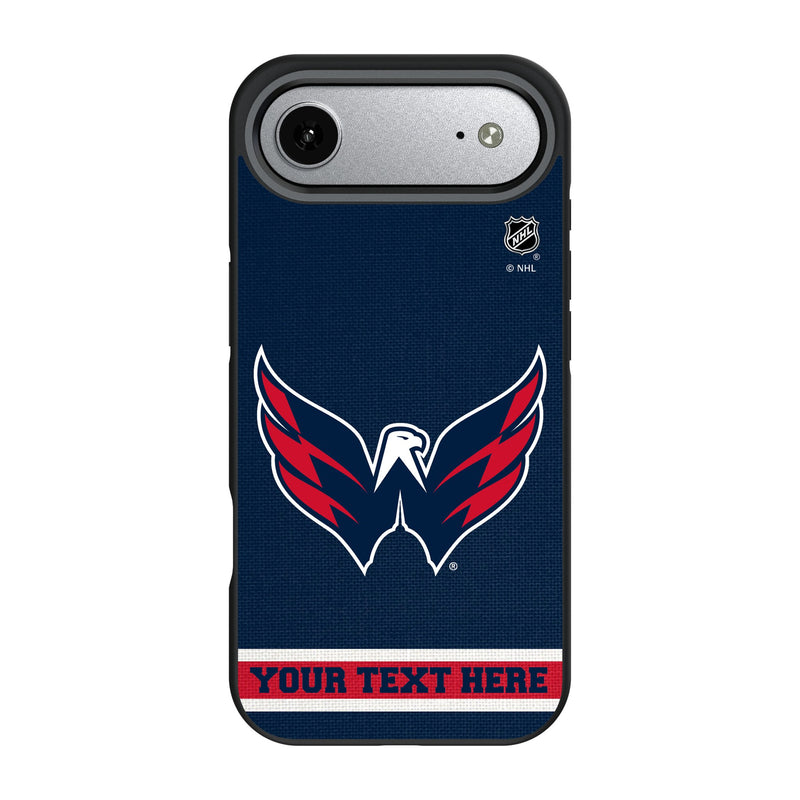 Washington Capitals Personalized Stripe iPhone Bump Phone Case for Apple iPhone