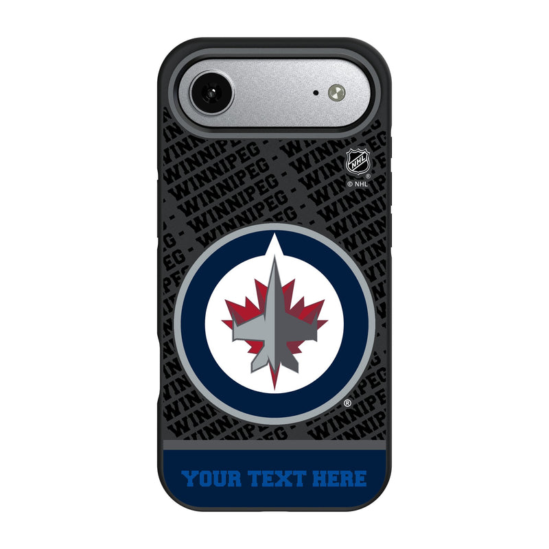 Winnipeg Jets Personalized EndZone Plus iPhone Bump Phone Case for Apple iPhone
