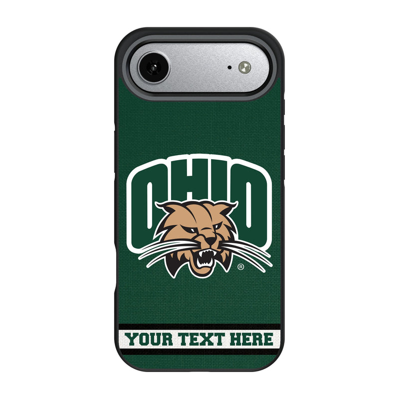 Ohio University Bobcats Personalized Stripe iPhone Bump Phone Case for Apple iPhone