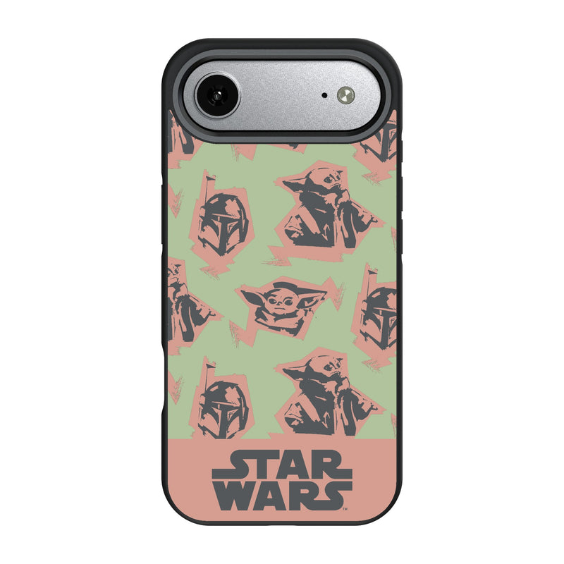 Star Wars: The Mandalorian Grogu Pattern iPhone Bump Phone Case for Apple iPhone