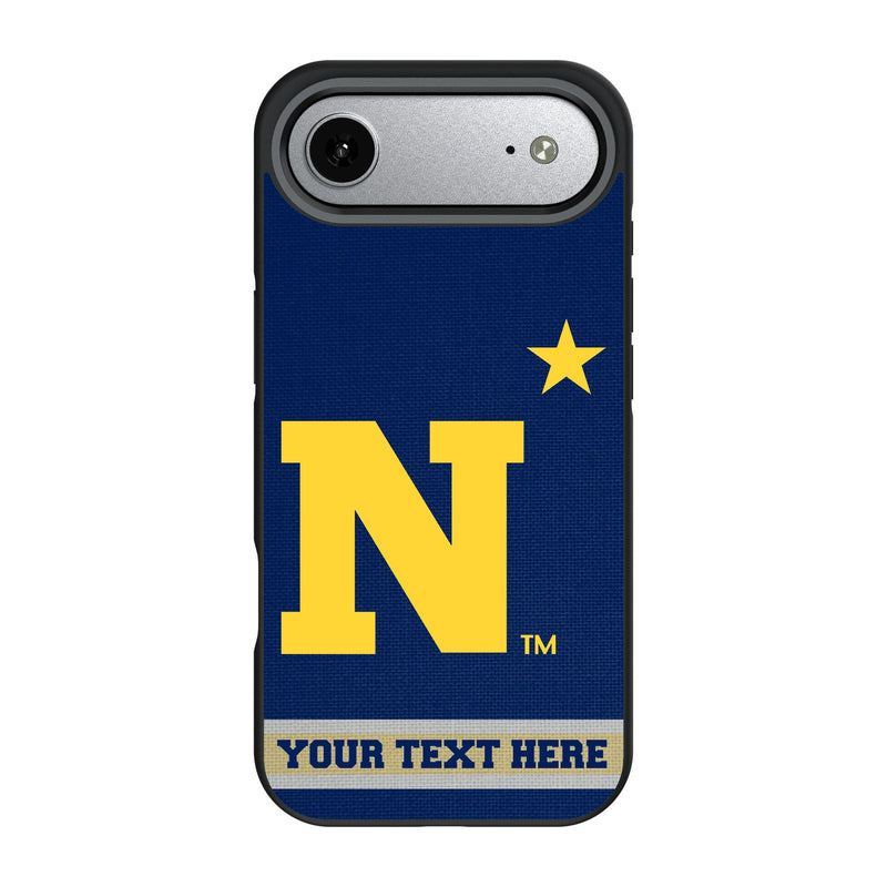 United State Naval Academy Midshipmen Personalized Stripe iPhone Bump Phone Case for Apple iPhone