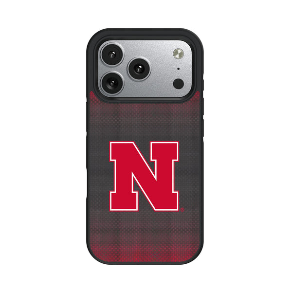 University of Nebraska Huskers Block N Linen iPhone Bump Phone Case for Apple iPhone