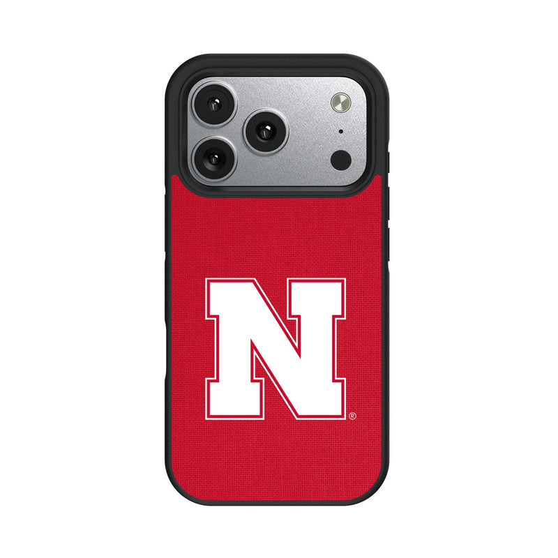 University of Nebraska Huskers Block N Solid iPhone Bump Phone Case for Apple iPhone