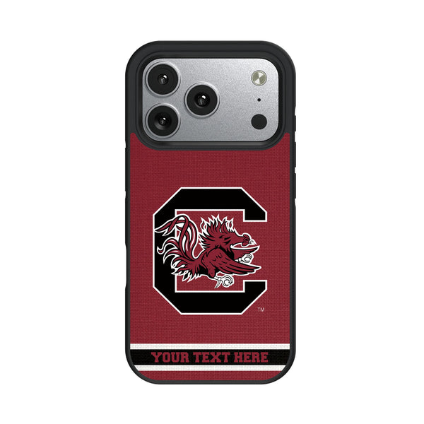 University of South Carolina Gamecocks Personalized Stripe iPhone Bump Phone Case for Apple iPhone