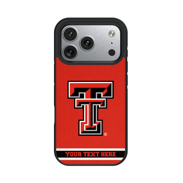 Texas Tech Red Raiders Personalized Stripe iPhone Bump Phone Case for Apple iPhone