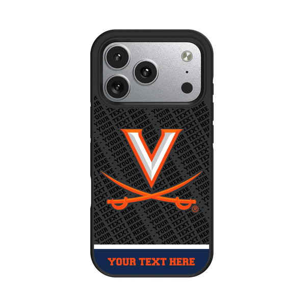 University of Virginia Cavaliers Personalized EndZone Plus iPhone Bump Phone Case for Apple iPhone