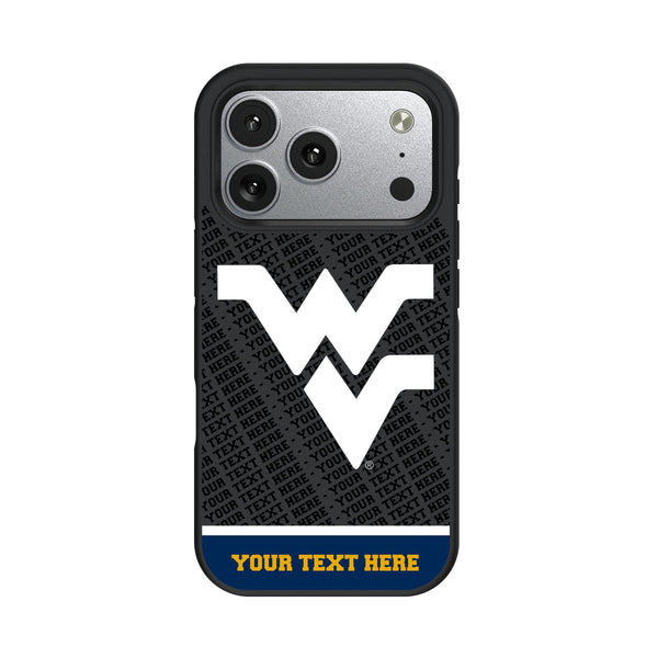 West Virginia University Mountaineers Personalized EndZone Plus iPhone Bump Phone Case for Apple iPhone