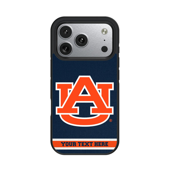 University of Auburn Tigers Personalized Stripe iPhone Bump Phone Case for Apple iPhone