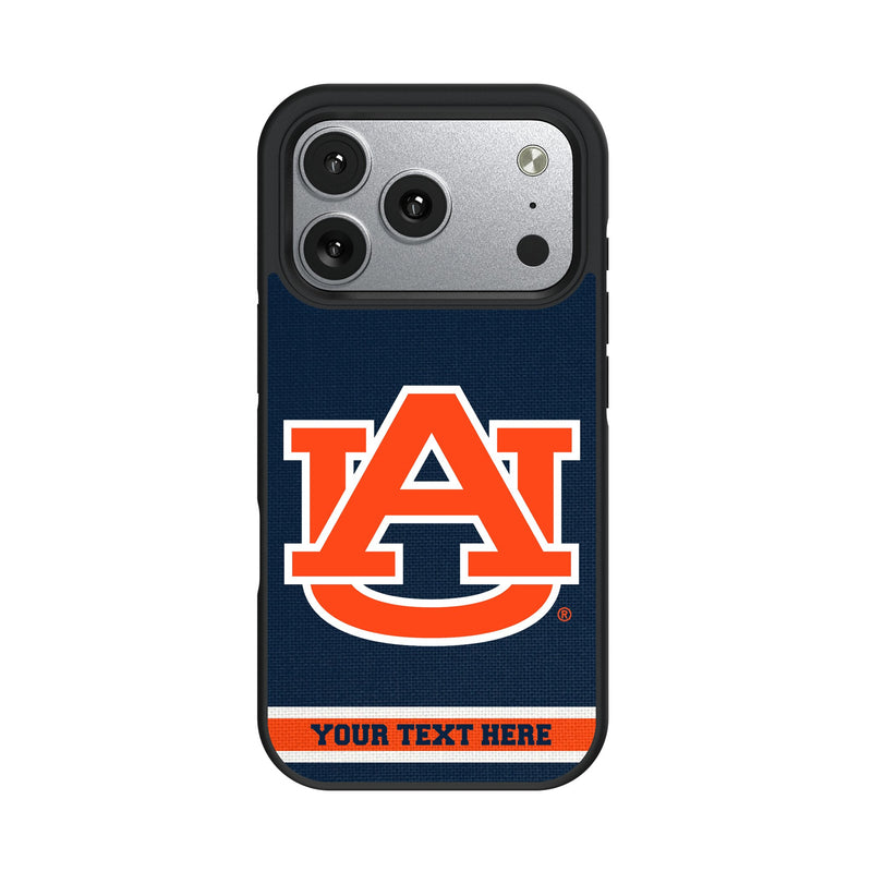 University of Auburn Tigers Personalized Stripe iPhone Bump Phone Case for Apple iPhone