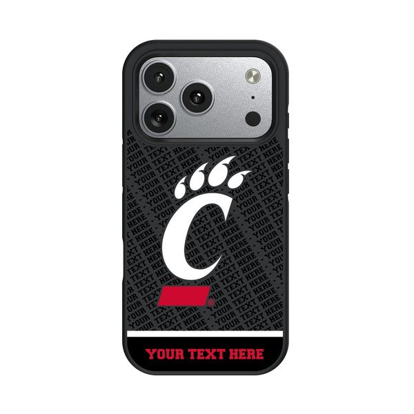 University of Cincinnati Bearcats Personalized EndZone Plus iPhone Bump Phone Case for Apple iPhone