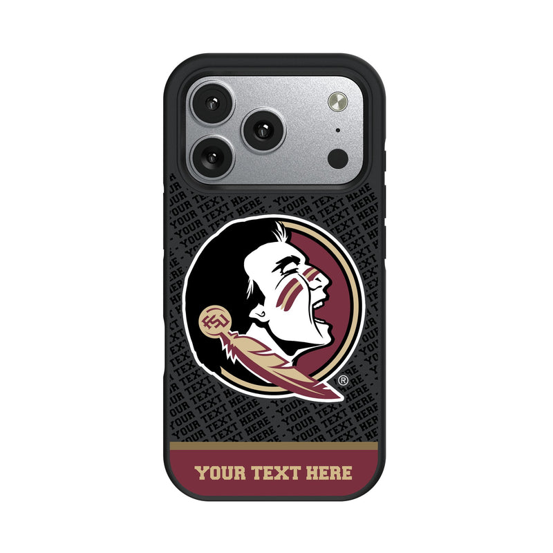 Florida State University Seminoles Personalized EndZone Plus iPhone Bump Phone Case for Apple iPhone
