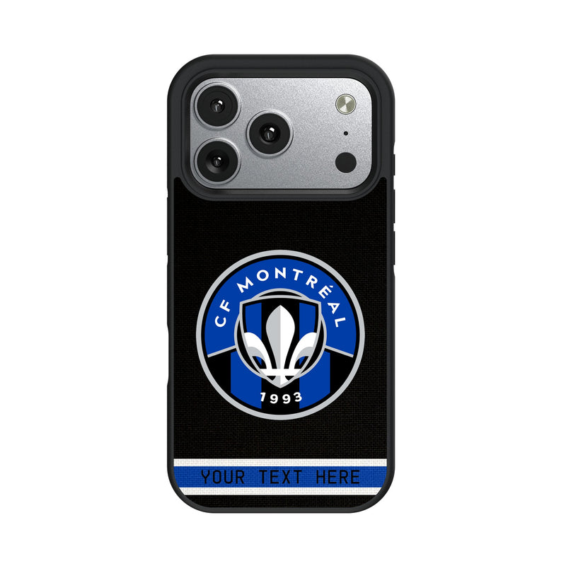 CF Montreal Personalized Stripe iPhone Bump Phone Case for Apple iPhone