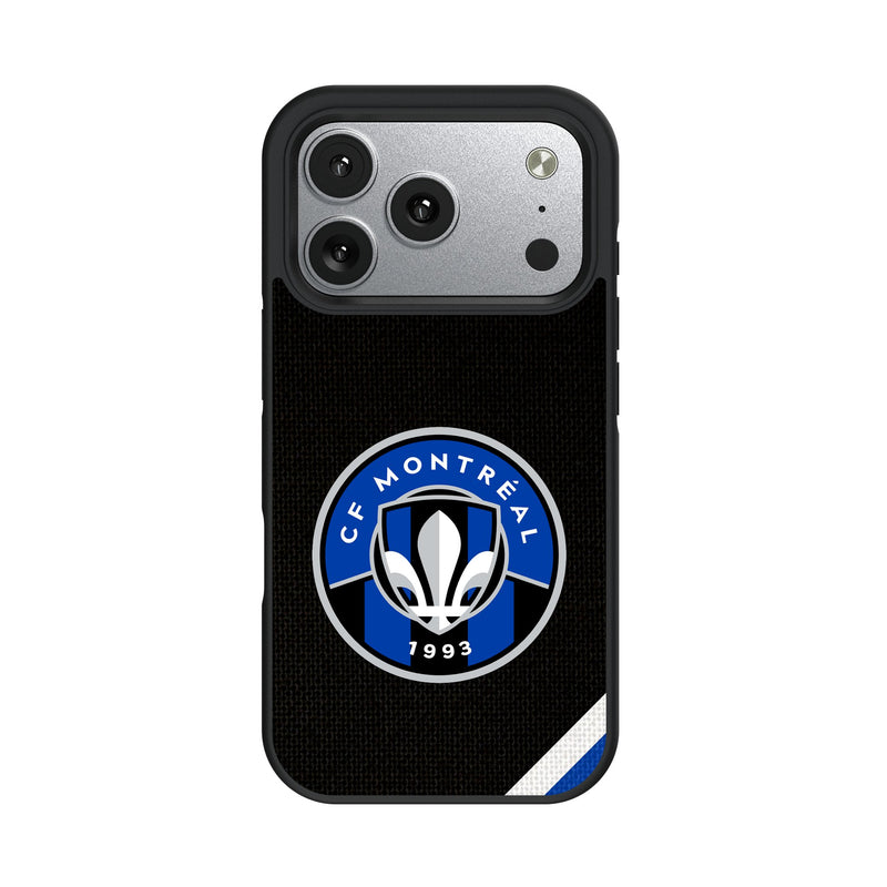 CF Montreal Diagonal Stripe iPhone Bump Phone Case for Apple iPhone
