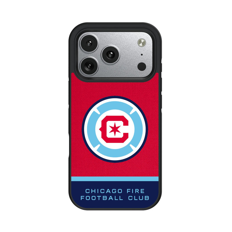 Chicago Fire Endzone Solid iPhone Bump Phone Case for Apple iPhone