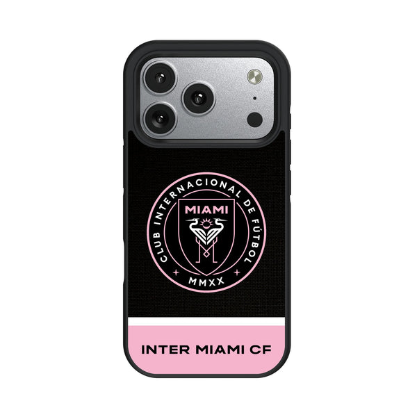 Inter Miami CF Endzone Solid iPhone Bump Phone Case for Apple iPhone
