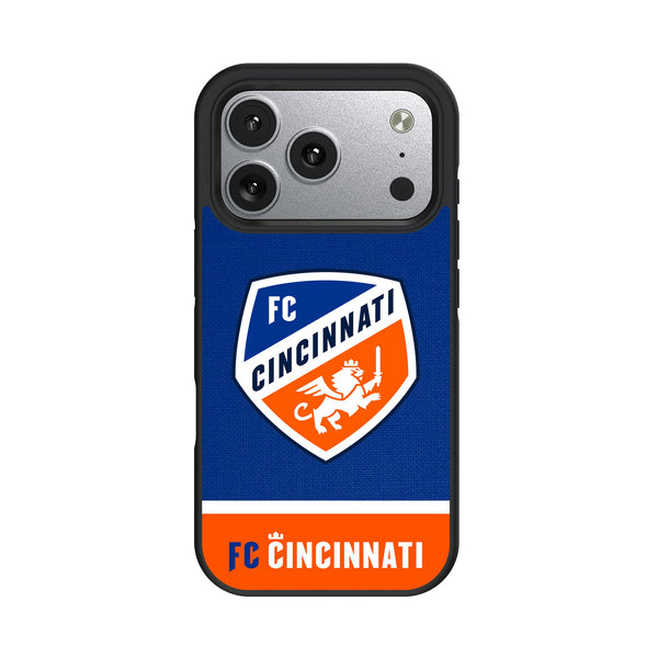 FC Cincinnati Endzone Solid iPhone Bump Phone Case for Apple iPhone