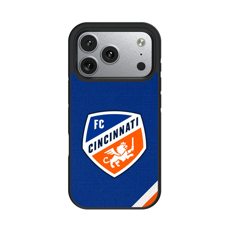 FC Cincinnati Diagonal Stripe iPhone Bump Phone Case for Apple iPhone