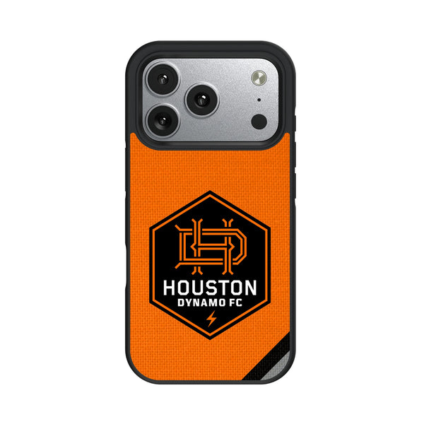 Houston Dynamo Diagonal Stripe iPhone Bump Phone Case for Apple iPhone