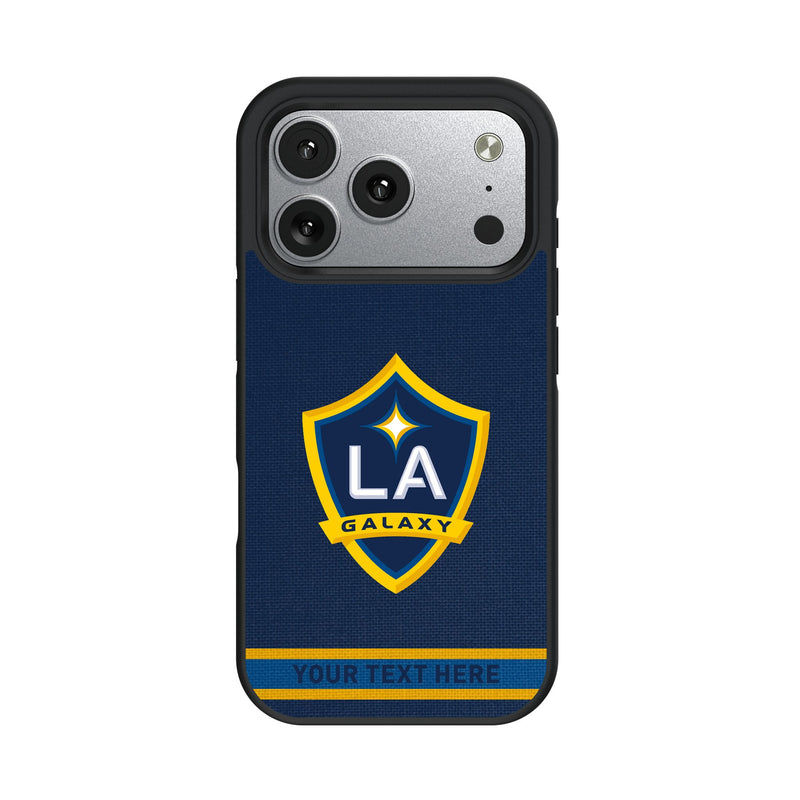 LA Galaxy Personalized Stripe iPhone Bump Phone Case for Apple iPhone