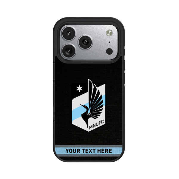 Minnesota United FC Personalized Stripe iPhone Bump Phone Case for Apple iPhone