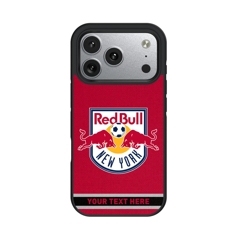 New York Red Bulls Personalized Stripe iPhone Bump Phone Case for Apple iPhone