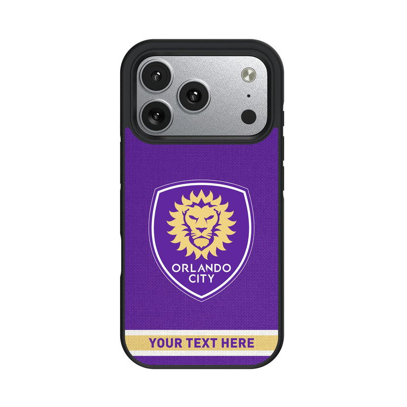 Orlando City Soccer Club Personalized Stripe iPhone Bump Phone Case for Apple iPhone