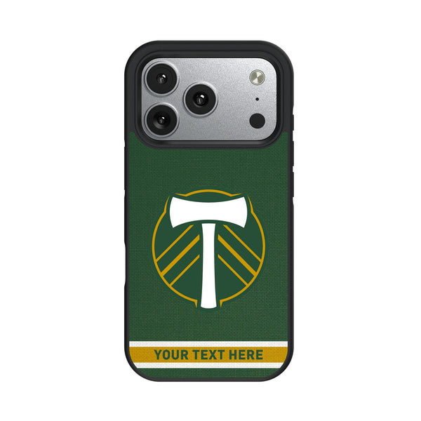 Portland Timbers Personalized Stripe iPhone Bump Phone Case for Apple iPhone