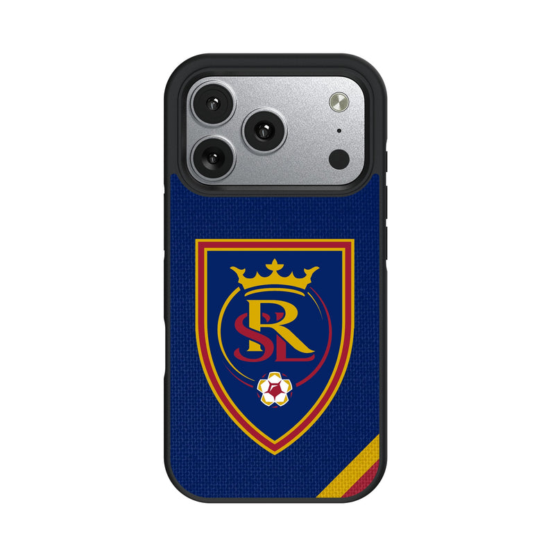Real Salt Lake Diagonal Stripe iPhone Bump Phone Case for Apple iPhone