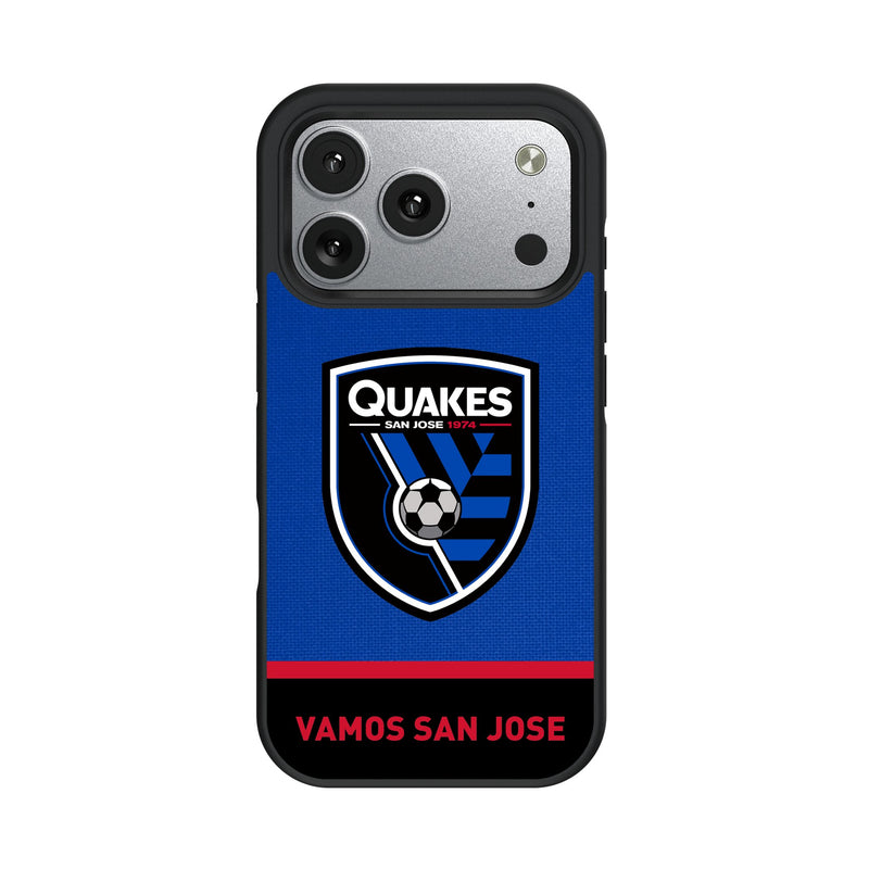 San Jose Earthquakes Endzone Solid iPhone Bump Phone Case for Apple iPhone