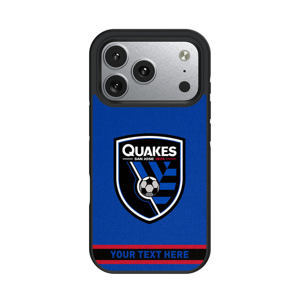 San Jose Earthquakes Personalized Stripe iPhone Bump Phone Case for Apple iPhone