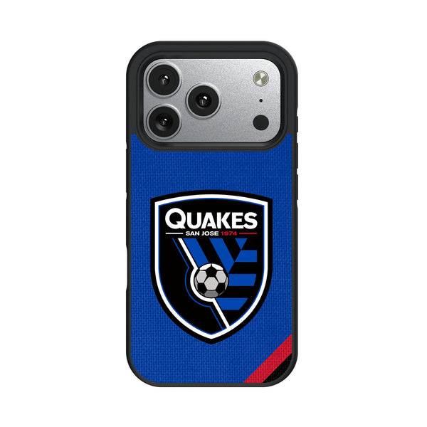 San Jose Earthquakes Diagonal Stripe iPhone Bump Phone Case for Apple iPhone