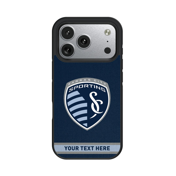 Sporting Kansas City Personalized Stripe iPhone Bump Phone Case for Apple iPhone