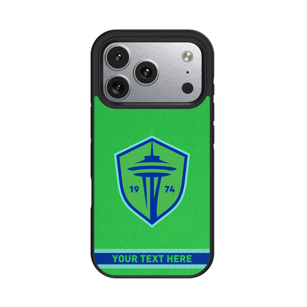 Seattle Sounders FC Personalized Stripe iPhone Bump Phone Case for Apple iPhone