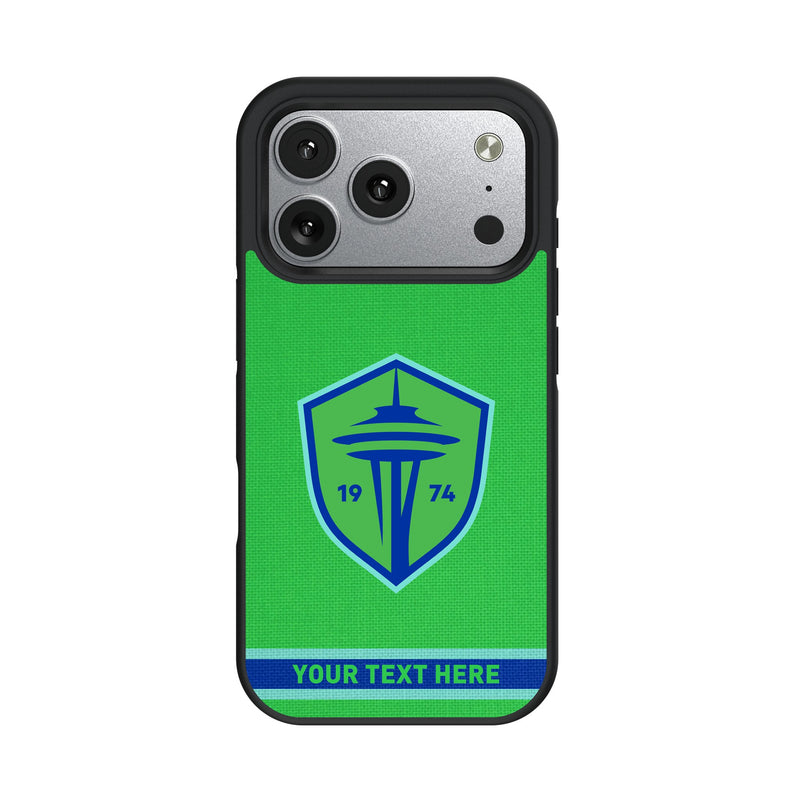 Seattle Sounders FC Personalized Stripe iPhone Bump Phone Case for Apple iPhone