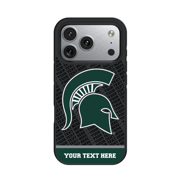 Michigan State University Spartans Personalized EndZone Plus iPhone Bump Phone Case for Apple iPhone