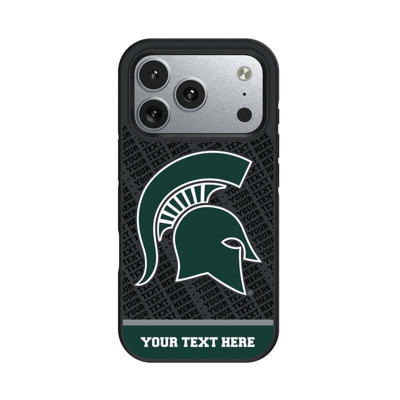 Michigan State University Spartans Personalized EndZone Plus iPhone Bump Phone Case for Apple iPhone