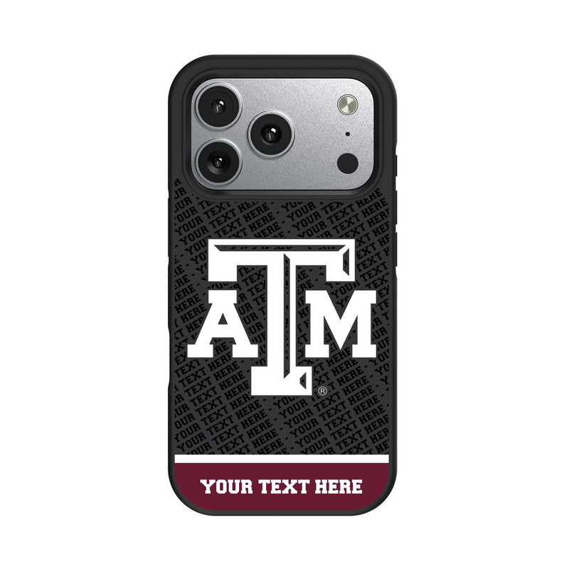 Texas A&M University Aggies Personalized EndZone Plus iPhone Bump Phone Case for Apple iPhone