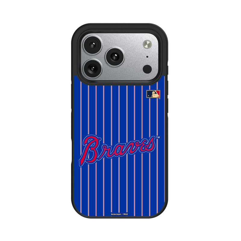 Atlanta Braves Home 2012 - Cooperstown Collection Pinstripe iPhone Bump Phone Case for Apple iPhone