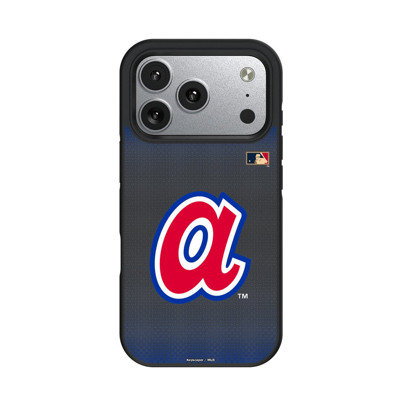 Atlanta Braves 1972-1980 - Cooperstown Collection Linen iPhone Bump Phone Case for Apple iPhone