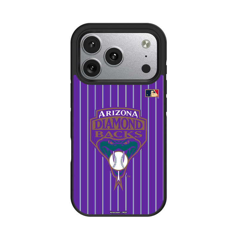 Arizona Diamondbacks 1999-2006 - Cooperstown Collection Pinstripe iPhone Bump Phone Case for Apple iPhone