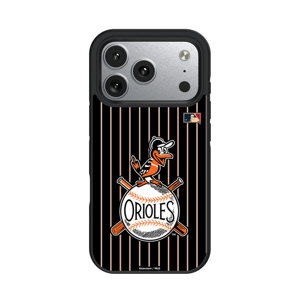 Baltimore Orioles 1954-1963 - Cooperstown Collection Pinstripe iPhone Bump Phone Case for Apple iPhone