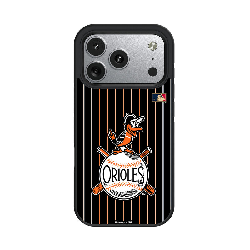 Baltimore Orioles 1954-1963 - Cooperstown Collection Pinstripe iPhone Bump Phone Case for Apple iPhone