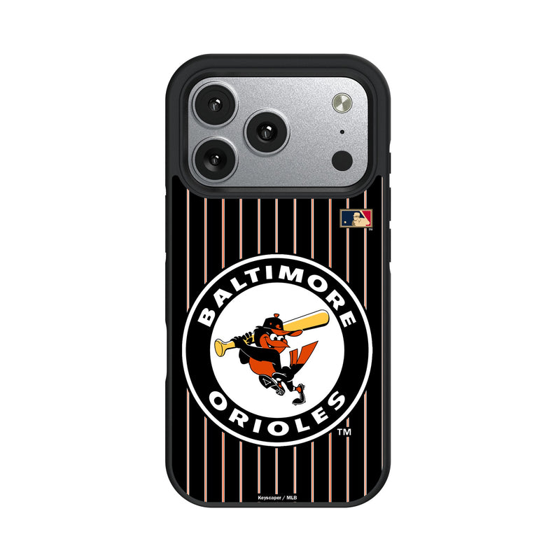 Baltimore Orioles 1966-1969 - Cooperstown Collection Pinstripe iPhone Bump Phone Case for Apple iPhone