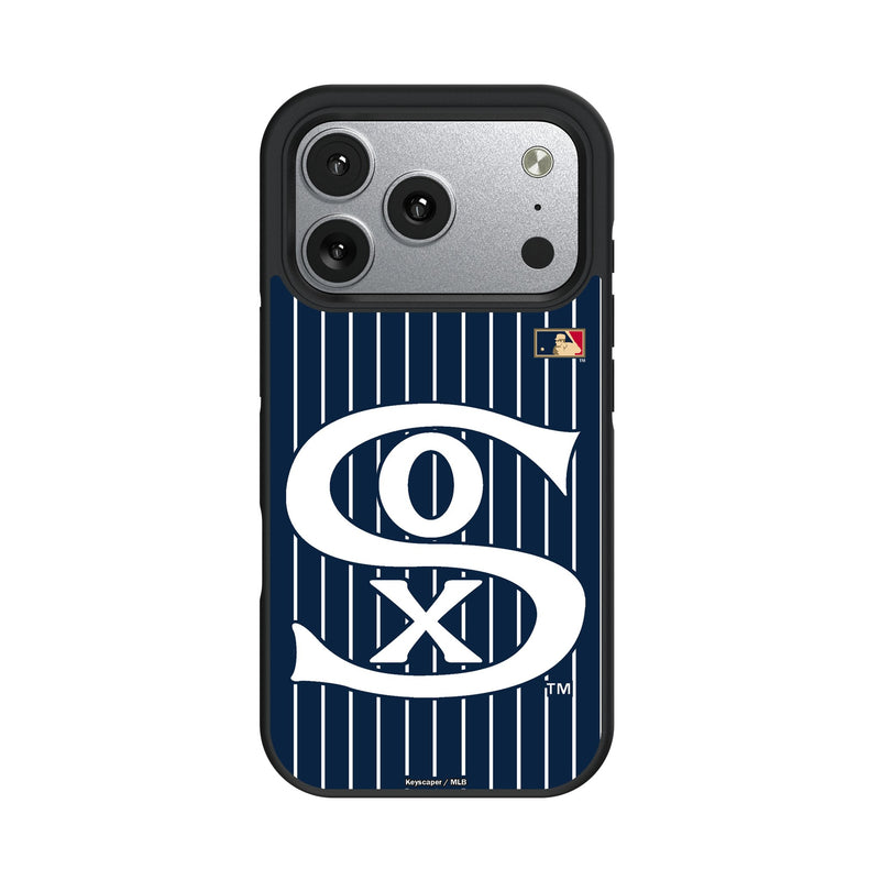 Chicago White Sox Road 1919-1921 - Cooperstown Collection Pinstripe iPhone Bump Phone Case for Apple iPhone