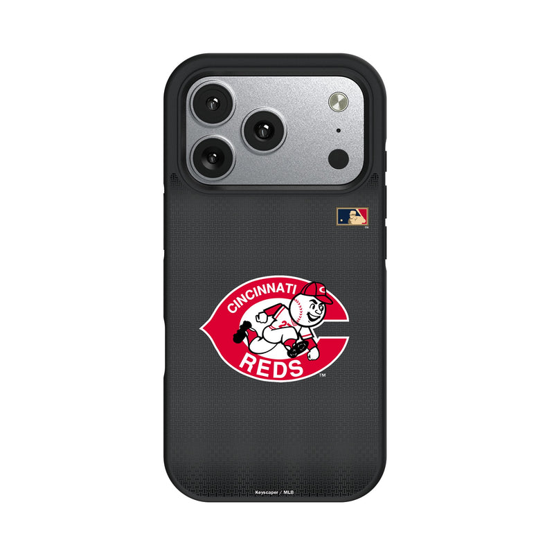 Cincinnati Reds 1974-1992 - Cooperstown Collection Linen iPhone Bump Phone Case for Apple iPhone