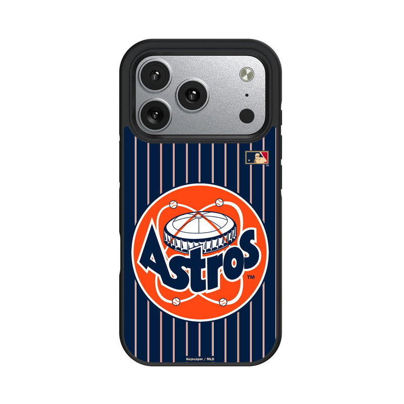 Houston Astros 1977-1993 - Cooperstown Collection Pinstripe iPhone Bump Phone Case for Apple iPhone
