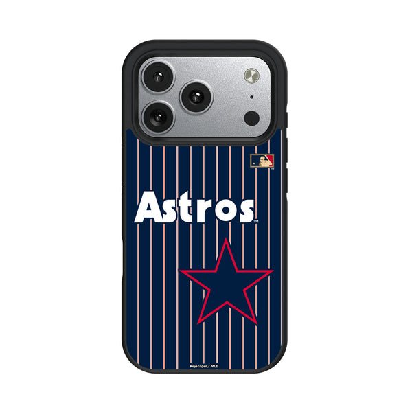 Houston Astros 1975-1981 - Cooperstown Collection Pinstripe iPhone Bump Phone Case for Apple iPhone