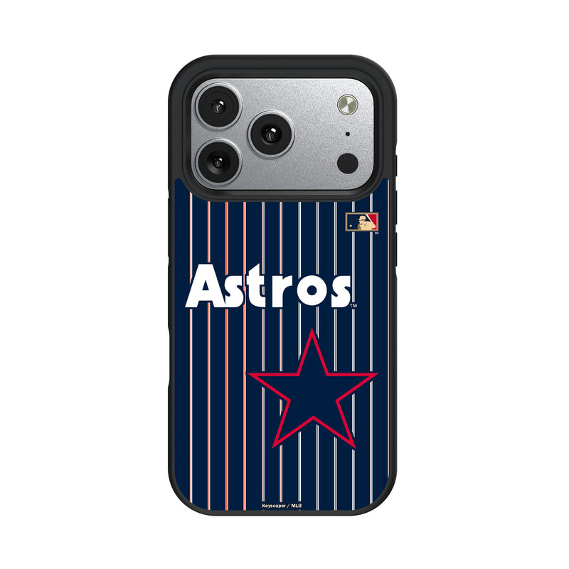 Houston Astros 1975-1981 - Cooperstown Collection Pinstripe iPhone Bump Phone Case for Apple iPhone