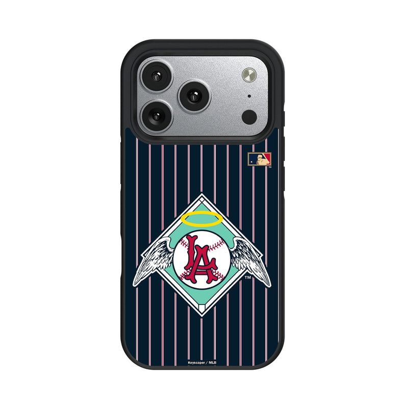 LA Angels 1961-1965 - Cooperstown Collection Pinstripe iPhone Bump Phone Case for Apple iPhone